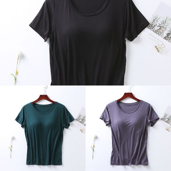 

modier хлопок дом пижамы кубок цельного короткие рукава футболки женщины без износа underweart футболки underwearbra внутреннего износа и вн, White