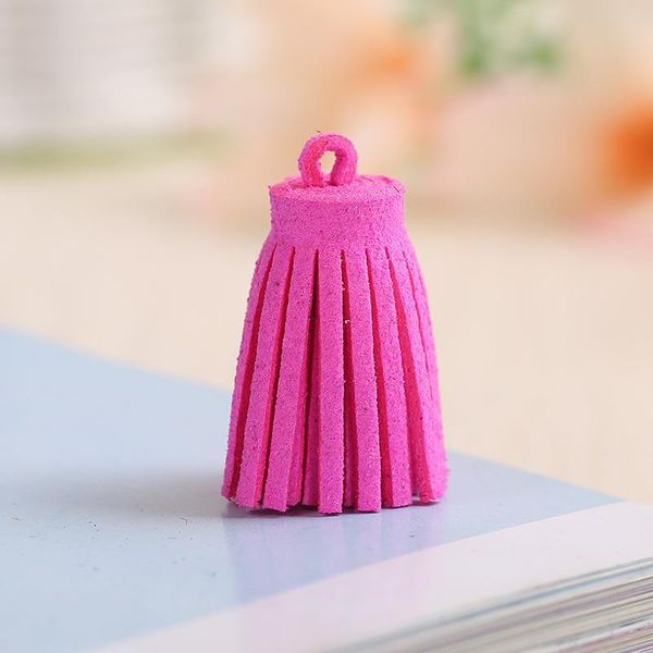 

24pcs lot mix color suede tassel pendants leather tassels for keychain cellphone straps curtains home decoration diy accessories h jlllaw