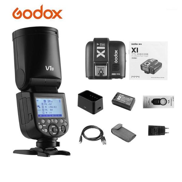 

godox v1s pgraphy camera flash x1t-sl flash trigger transmiter for a7rii a58 a99 ilce6000l wedding portrait studio1