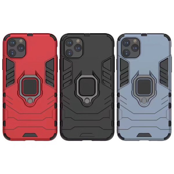 

armor phone case invisible bracket cover ring buckle anti-fall shell for iphone 12 min pro max 11 pro max xr xs x 6 7 8plus 6s plus