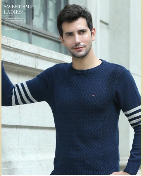 

sweaters warm pullover men casual striped o-neck sweater men clothing autumn winter knitwear pull homme 70881, White;black