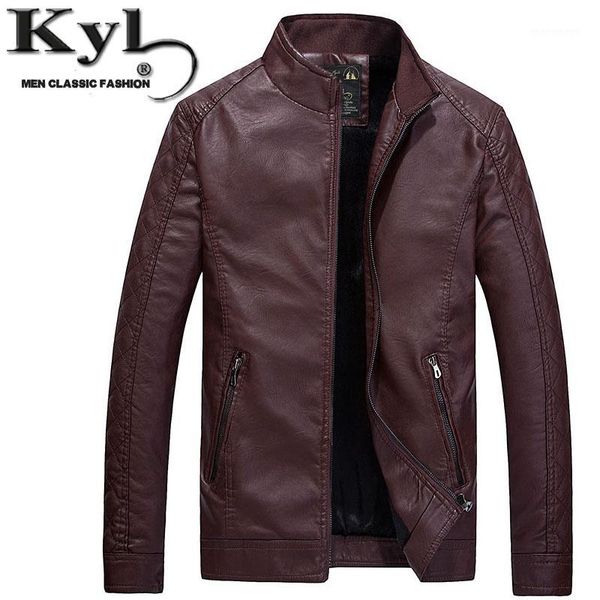 Мужская кожаная искусственная Оптовая продажа - 2021 черные куртки для мужчин зимний мех Slim Fit PU куртка Chaque de Cuero мужская мода моды мотоцикла 602