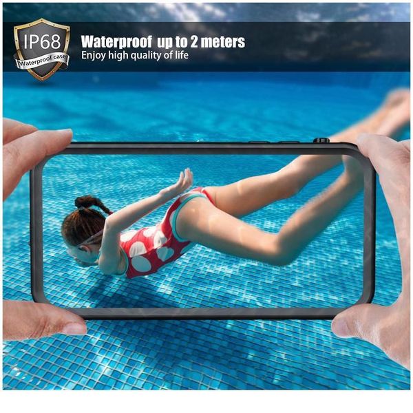 

shellbox waterproof case for iphone 12 11 pro max x xr xs max shockproof swimming diving coque cover for phone underwa qylbmr