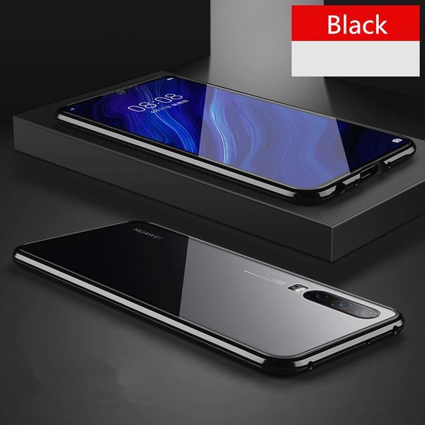 

new magnetic absorption metal case for huawei p20 p20pro p20lite phone back cover double sided glass huaweip20 pro lite bag h jllquh
