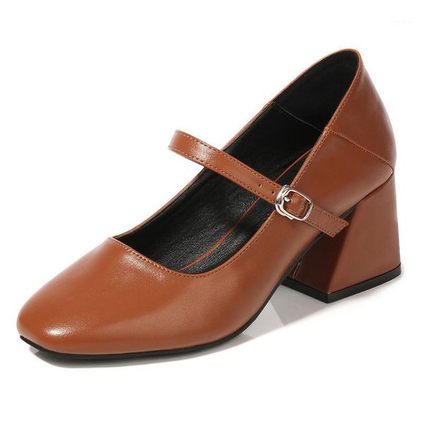 

new women pumps square toe square high heels pumps nice soft split leather shoes woman plus size 35-46 ms-b00191, Black
