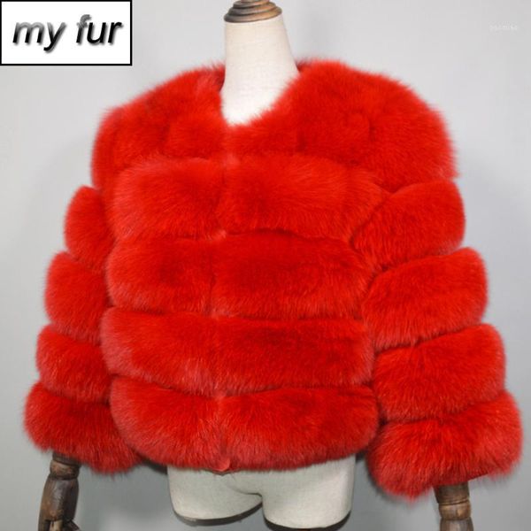 

new women quality real genuine fur coat 100% real fur jacket short winter overcoat factory retail wholesale1, Black
