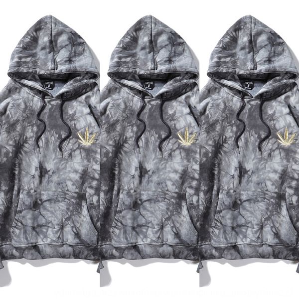 

sweater men's hip hop loose plush hoodie fashion spring and autumn ins trend casual cool pulloverhoodie pullover camouflage pullover to, Black