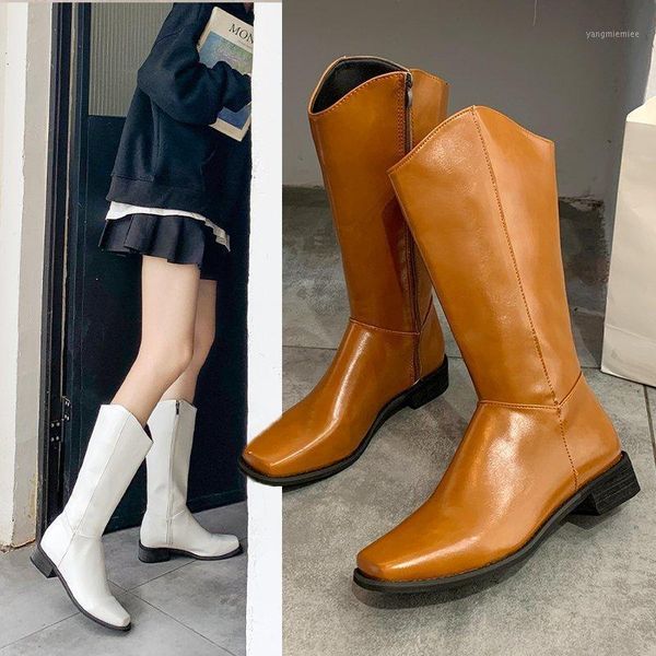 

shoes boots women new 2020 luxury designer round toe zipper fashion rubber ladies low mid calf elegant autumn fabric1, Black