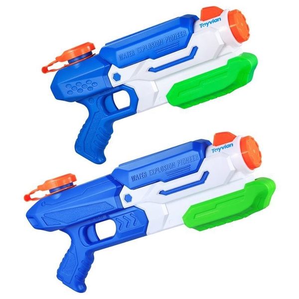 

2pcs water guns shooter toy summer swimming pool toys kids beach squirt toy kids toys party favors y200728