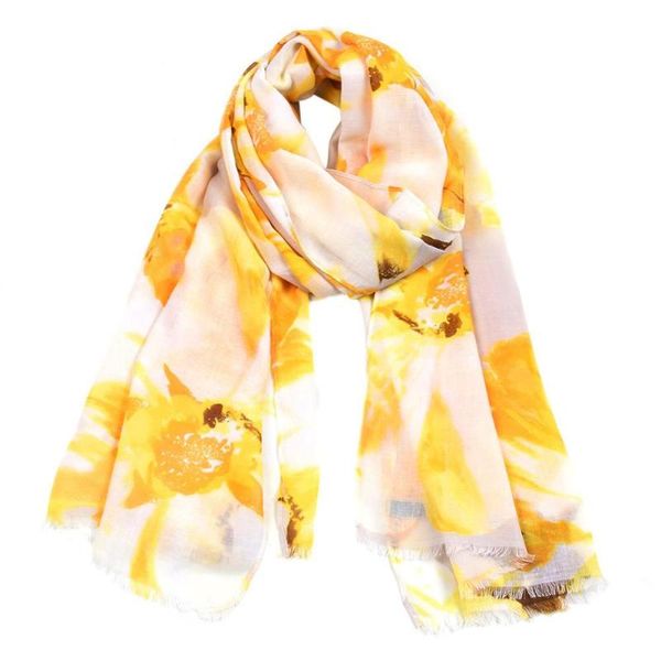 

2021 fashion cotton ombre floral print frayed scarves and shawls women flower scarf wrap hijab 6 color 10pcs/lot ing, Blue;gray