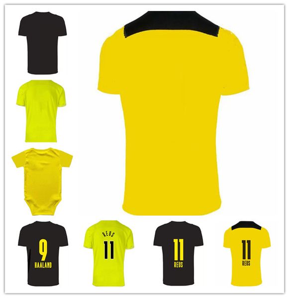 

4th haaland reus hazard 21 22 soccer jerseys 1990 limited edition balr sancho 110th men kits football shirts training uniforms thai gdsjks, Black;yellow