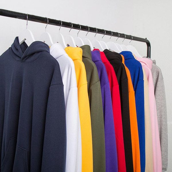 

houzhou hip hop sweatshirt women autumn fashion solid cotton hoodies women streetwear long sleeve casual loose basic pullvoer, Black