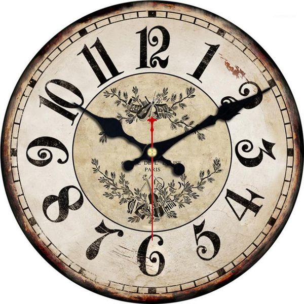 

wall clocks rihe violin arabic numerals silent wooden cardboard clock for home decor office, vintage style,non-ticking sweep clock1