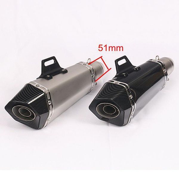 

motorcycle scooter nmax dirt bike short exhaust escape 36-51mm modified motocross street motorbike atv exhaust muffler pit bike1