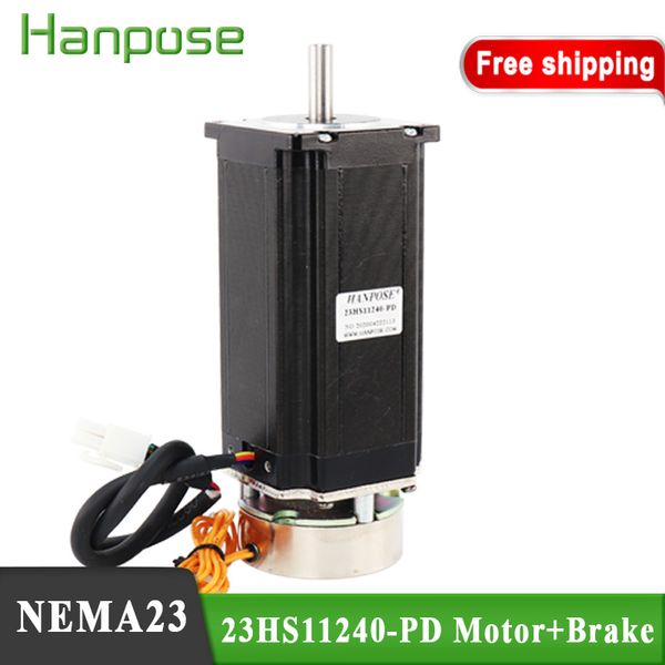 

new product promotion 57 brake stepping motor integration 23hs11240 large torque 300n. cm power off brake holding motor 3d printer