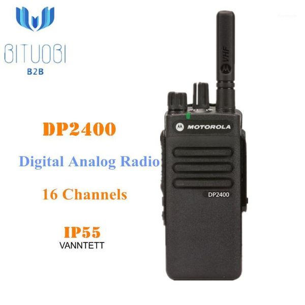 

dp2400 digital analog two way vhf uhf radio 136-174mhz 403-527mhz walkie talkie with voice operated transmit1