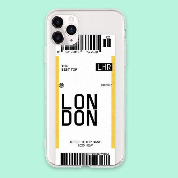 

горячая нью-йорк сеул лондон моды этикетки штрих-кода обложка для iphone 11 pro max xs хг x 7 8 plus clear jllrhz outer007