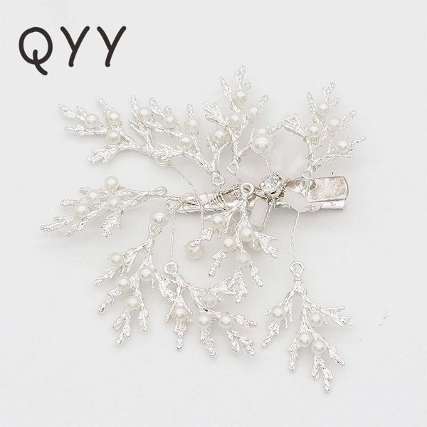 

qyy austrian crystal pearl handmade hairpins for women new fashion wedding hair jewelry luxury bridal hair accessories gifts bbyema