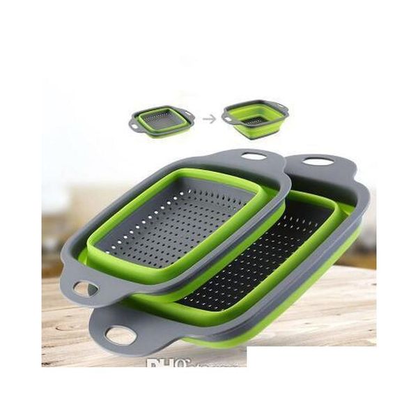 

67 drain basket foldable fruit vegetable washing basket strainer portable sile colander collapsible drainer with handl jllird allguy