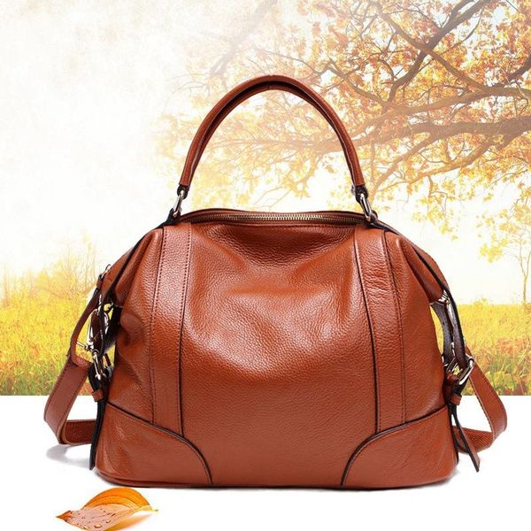 

echte koe lederen dames handtassen new autumn and winter european and american designer messenger bags leather lady's bag