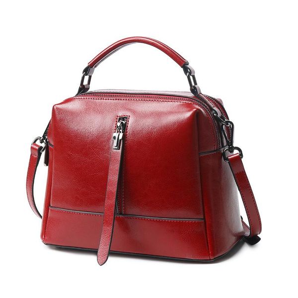

female leather handbags fashion messenger bags casual solid color large capacity handle ladies shoulder bag for women 2020