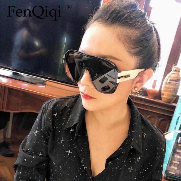 

sunglasses 2021 retro big frame men's conjoined toad fashion woman, White;black