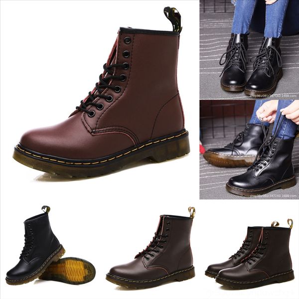 

xqgjv rubber cloth combat men cr7 boots monolith leather boot rois nylon fur ankleboots with pouch big shoes couple boot, Black