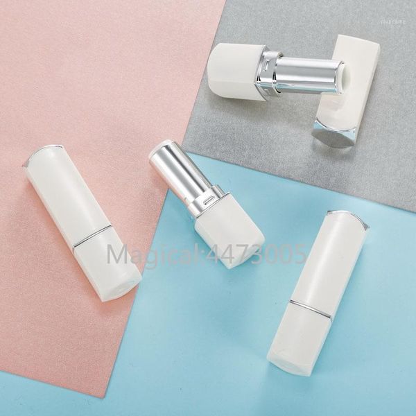 

storage bottles & jars 10/30/50pcs white triangle 12.1mm empty lipstick tube lip container cosmetics refillable shell packaging homemade1