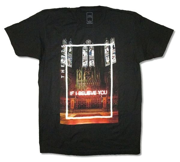 

men the 1975 if i believe you cathedral black cotton funny novelty hoodie designers t shirts sweatshirt