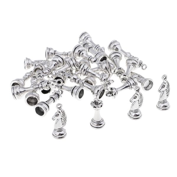 

30x alloy draughts pendents charms for jewelry ear rings findings ornaments, Black