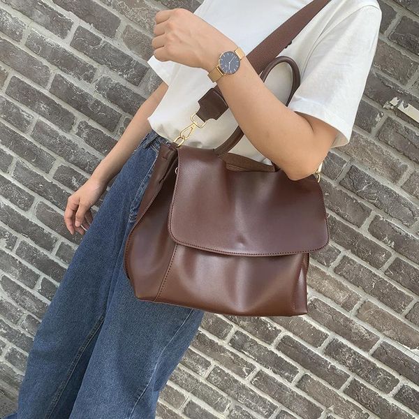

vintage women shoulder bags designer handbags luxury soft pu leather crossbody messenger bag large capacity totes casual purses