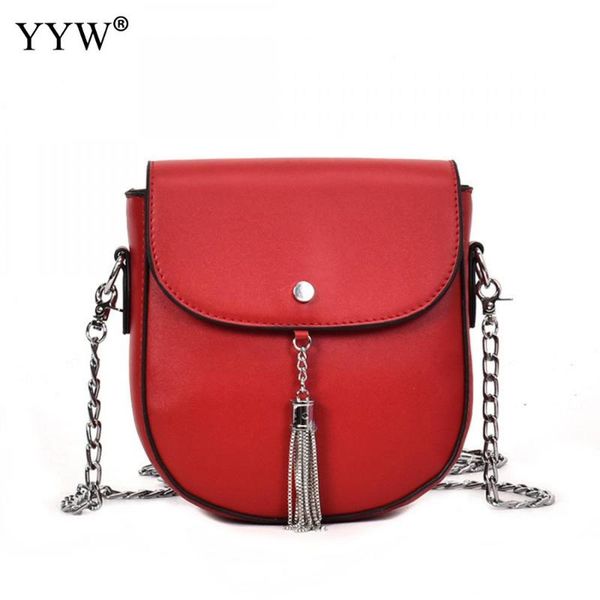 

yyw мода женщина цепи плечо мешка pu кожа женщины сумки малой кисточка сумка женщина новая квадратная форма сумка bolsas feminina
