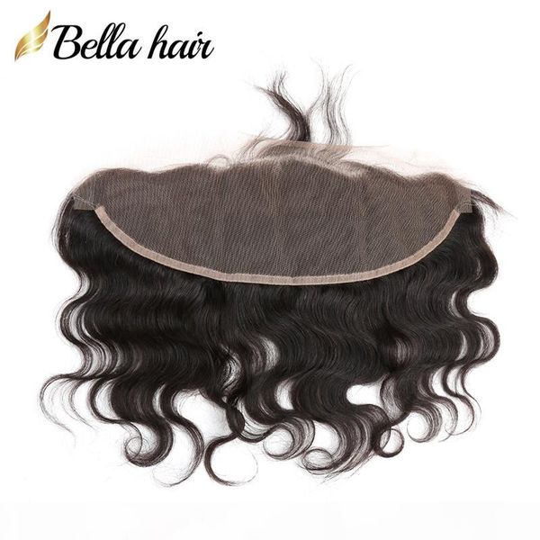 

body wave ear to ear lace frontal closure indian human hair extensions 13*4 lace closure bella hair products, Black;brown