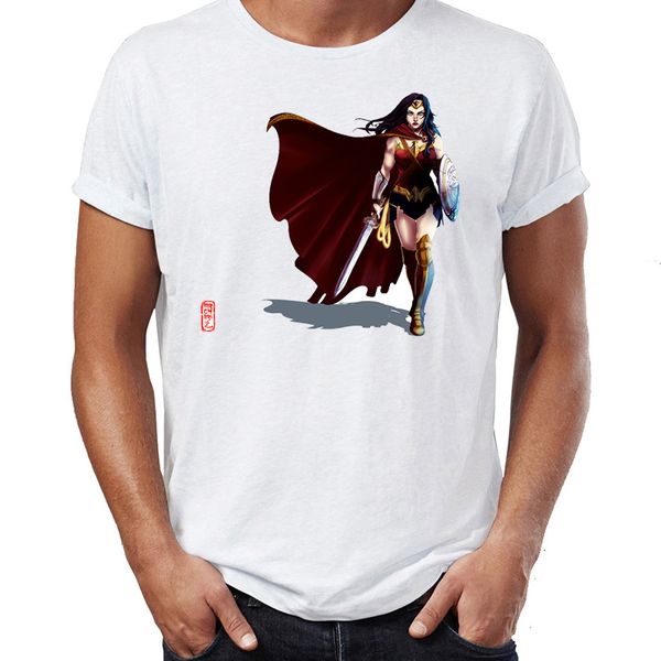 

men's t shirt wonder woman the amazonian gal gadot awesome artwork drawing printed tee sport hooded sweatshirt hoodie
