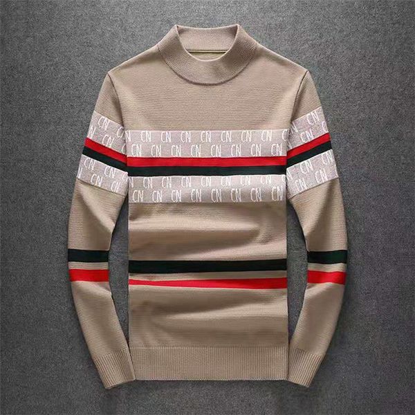 

autumn and winter men's sweaters men's high-neck solid color casual sweaters men's slim high-quality luxury clothing knitted, White;black
