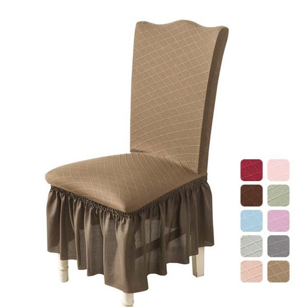 

chair covers 1/2/4/6 pcs dining room decor cover for el banquet slipcover stretch skirt elastic wedding decoration