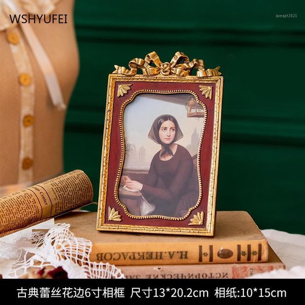 

wshyufei 3/ 6/7 inch resin p frame deskdecoration cute picture retro p frame wall artist office decoration1