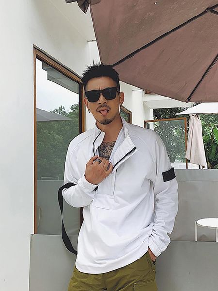 

spring summer new style unique design work clothes men jacket, Black;brown