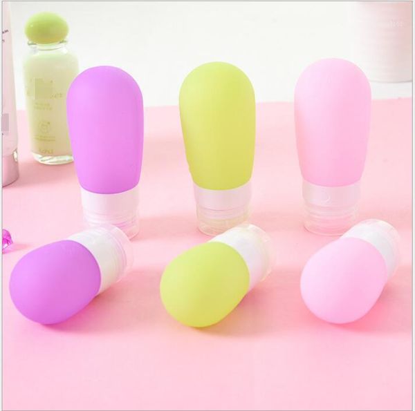 

silicone bottle bottling portable travel pack cute round small dispensing bottles1