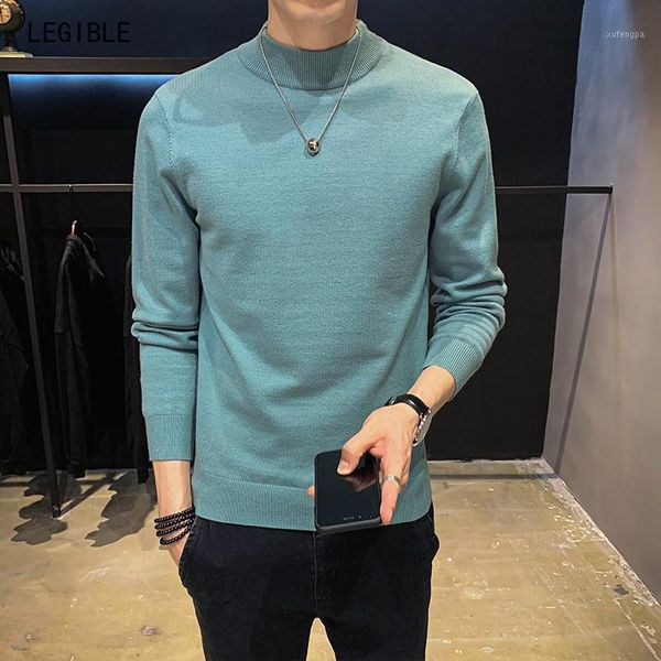 

winter high neck thick warm sweater men turtleneck brand solid mens sweaters slim fit pullover men knitwear male1, White;black