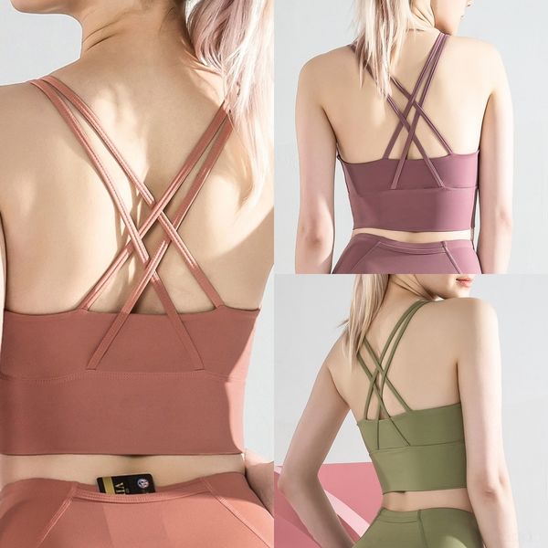 

ylqwx gathering new vest vestparty vest sling back-beautifying bra yoga under wear fitness outer women's running quick-drying 2020 spor