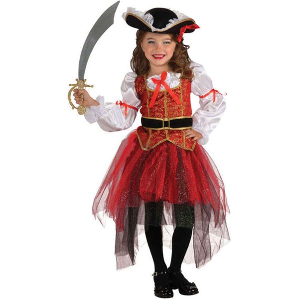

girl role g616 pirate cosplay anime play costume, Black;gray