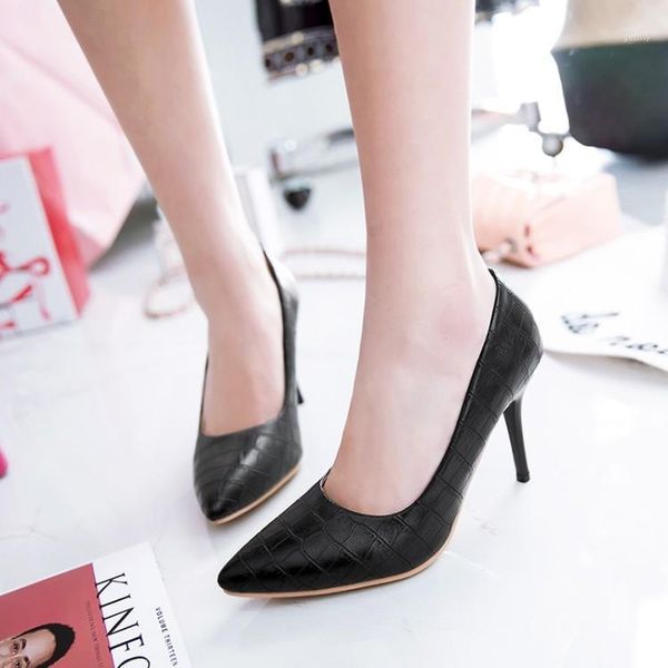 

big size 11 12 13 14 15 16 17 ladies high heels women shoes woman pumps high heel shoes with pointed head and shallow mouth1, Black