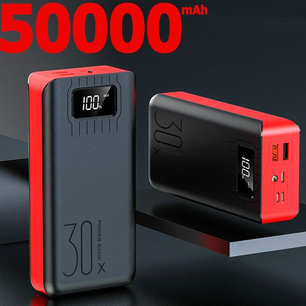 

power bank 50000mah large capacity fast charging led display portable external battery charger suitable for all smartphones ing
