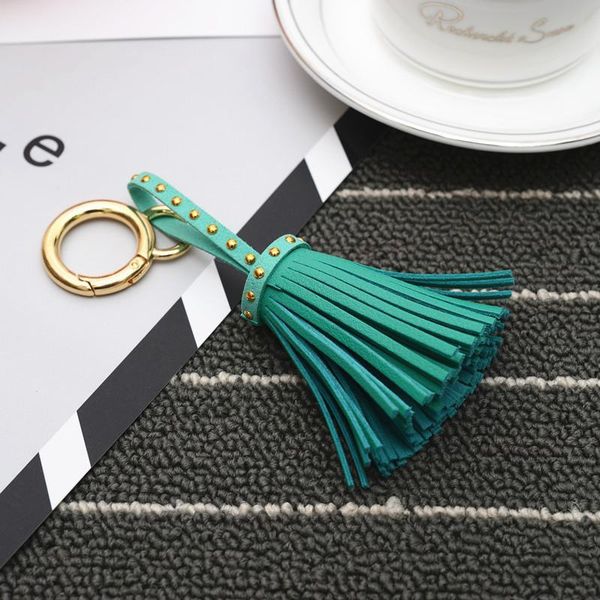 

new leather tassels key chain with one tassels for car keychain bag key ring holder accessory jewelry eh822 h bbyifb, Silver