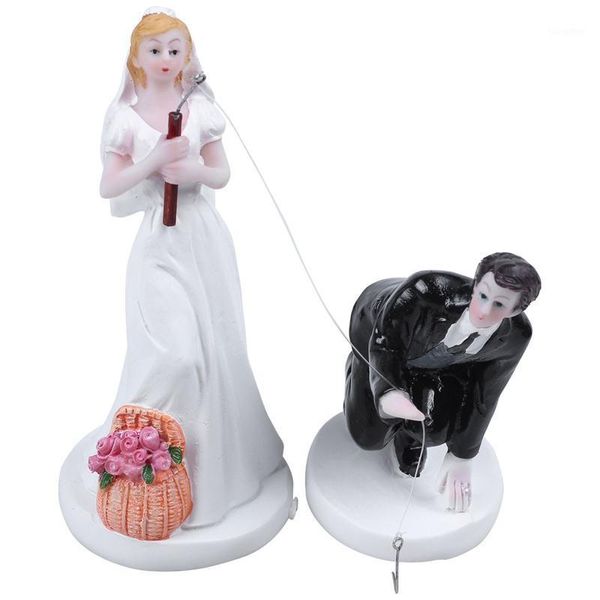 

unny romantic wedding cake er figure bride groom couple bridal groom hooked1