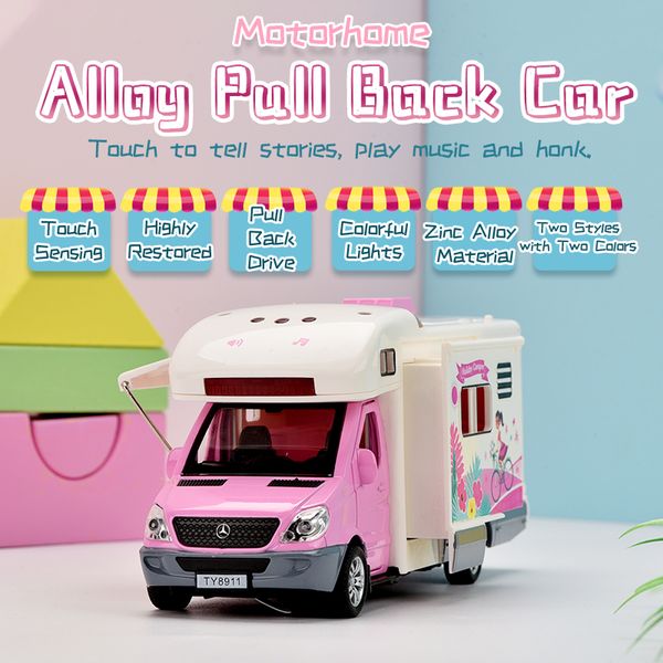 

2020 new toy alloy die cast pullback car metal truck for kid sound and light gift
