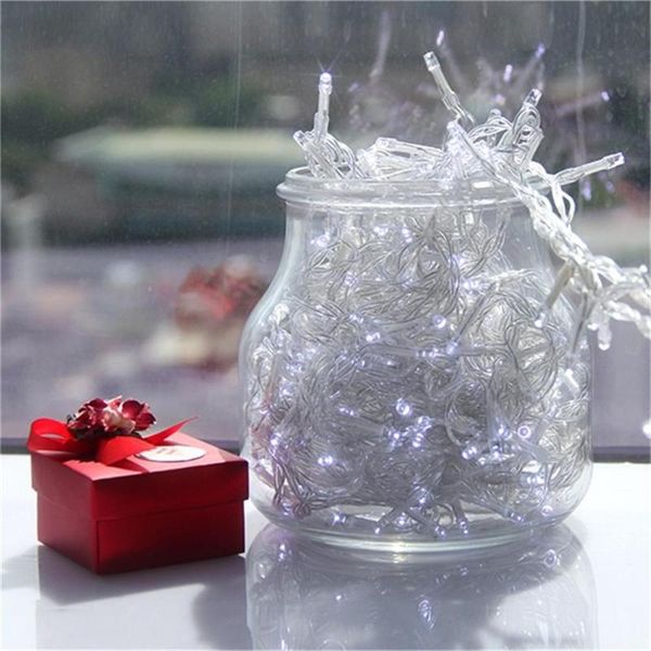 

22m 2 led white string fairy lights 8 modes party christmas garden for ip44
