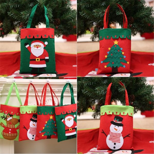 

square christmas kids gift bags decor stars tree fashion ornaments handbags santa claus with handle shopping bag 2020 4 5wl f2