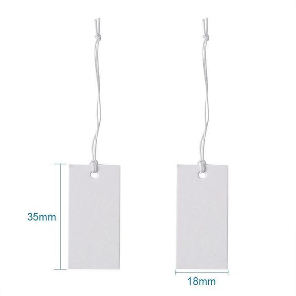 

white paper price cards rectangle for jewelry display 35x18mm whi jllplk